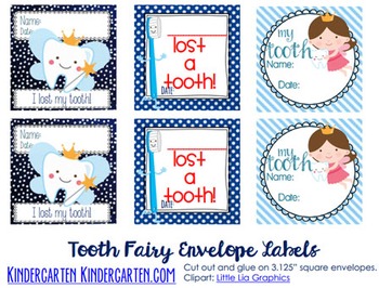 Preview of Tooth Fairy Envelope Labels
