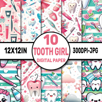 Preview of Tooth Girl Digital Papers