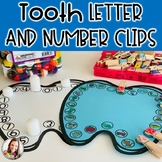 Tooth Letter and Number Clips-Fine Motor-Dental Health