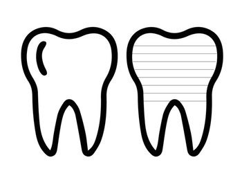 Tooth Template by Kids Korner TPT