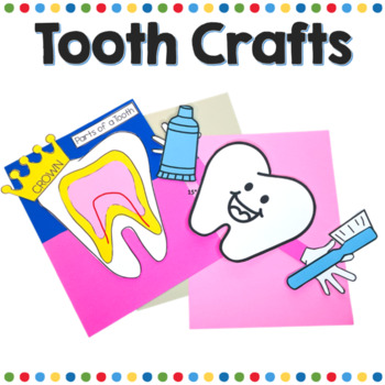 Preview of Tooth Writing Craft Dental Health