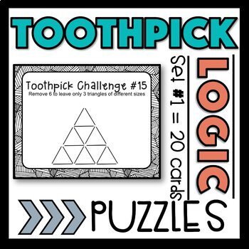Preview of Toothpick Logic Puzzles - Digital and print