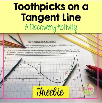 Preview of Toothpicks on a Tangent Line Calculus Freebie