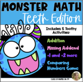 Toothy Monster Math: Addition, Missing Addend, Plus One, C