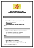Top 10 Checklist for Changing Jobs or Grade Levels