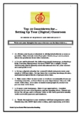 Top 10 Checklist for Setting Up Your (Digital) Classroom