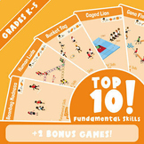 Top 10 PE Fundamental Skills Games - Grades K-5 - (+2 Bonu