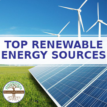 Preview of Top 10 Renewable Energy Sources - Science Worksheet Printable or Google