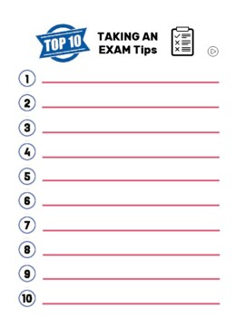 Preview of Top 10 Test Taking Tips. Exams. Advice. ESL. EFL. Study tips.
