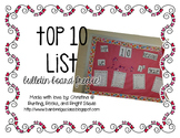 Top 10 Valentine's List Bulletin Board FREEBIE!