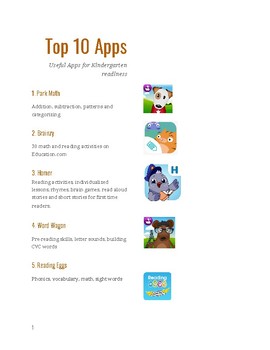 Preview of Top 10 apps