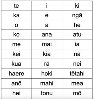 Preview of Top 1000 Te Reo Maori Sight Words