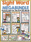 Sight Words No Prep Bundle | Literacy First Grade Games Ac