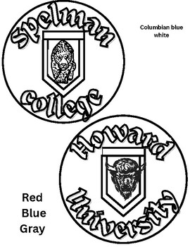 Preview of Top 20 HBCUs Coloring Pennant