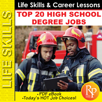 Preview of High School Degree Jobs:  Career Exploration - Reading Comprehension Life Skills