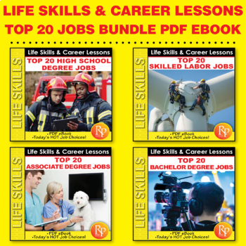 Preview of TOP 20 JOBS BUNDLE: Career Exploration - Life Skills and Reading Comprehension