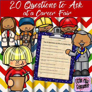 Preview of Top 20 Questions to Ask in a Career Fair