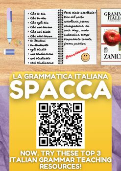 Preview of Top 3 Italian Grammar Teaching Resources Bundle - 50% OFF!