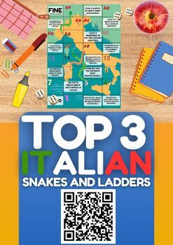 Preview of Top 3 Italian Snakes and Ladders games Bundle - 50% Off