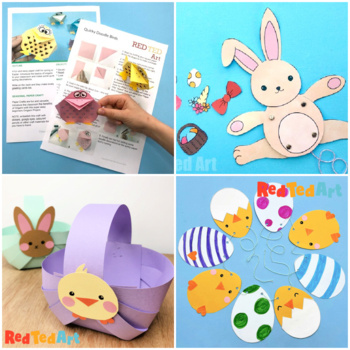 Top 4 Easter STEAM Projects - STEAM inspired activity bundle by Red Ted Art