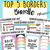 Top 5 Best-Seller Borders Bundle of Clipart