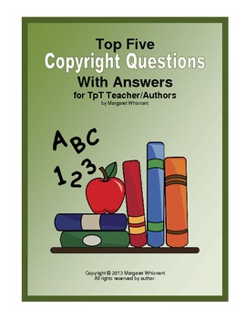 Preview of Top 5 Copyright Questions for TpT Teacher/Authors