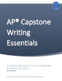 AP Capstone Writing Essentials