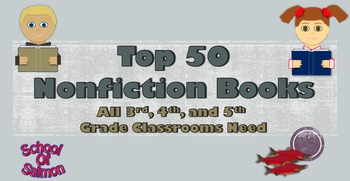 Preview of Top 50 Nonfiction Books That All 3rd, 4th, and 5th Grade Classrooms Need