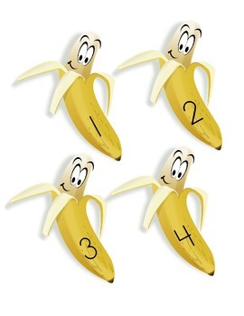 Top Banana Number sets 1-10 math Centers File Folder Games Kindergarten