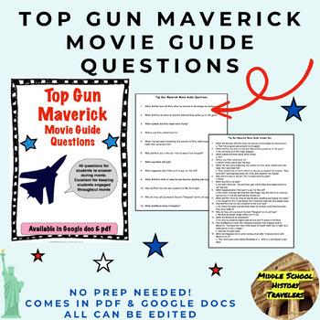 Preview of Top Gun Maverick Movie Guide Questions