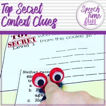 Preview of Top Secret Context Clues