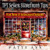 Top Sellers on TPT Stores Cover Page and Digital Resource 