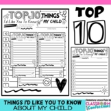 Top Ten List : All About My Child : Top Ten Things I'd Lik