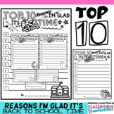 Top Ten List : Back to School : Top 10 Reasons I'm Glad it