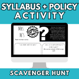 Back to School: Syllabus + Policy Activity