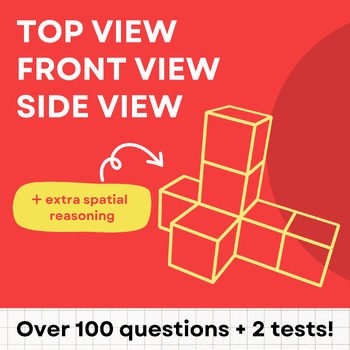 Preview of Top View, Front View, & Side View/ Spatial Reasoning/ 3D Point of View/ +2 TESTS