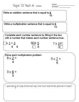 Preview of Topic 13 Assessment