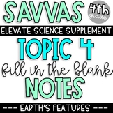 Topic 4 SAVVAS Elevate Science Supplement | Earth's Featur