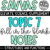 Topic 7 SAVVAS Elevate Science Supplement | Structures & F