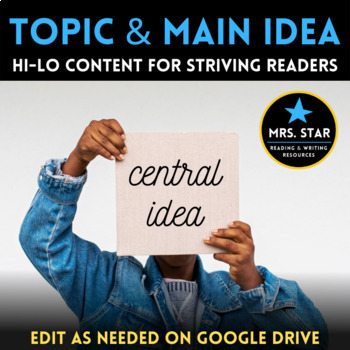 Preview of Topic & Main Idea: Central Idea in Informational Text/Nonfiction