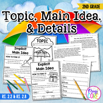 Preview of Topic, Main Idea, Details Short Reading Comprehension Passages RI.2.2 RI.2.8