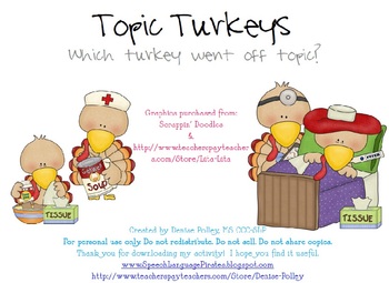 Preview of Topic Maintenance Turkeys