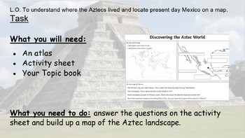 Preview of Mexico bundle Aztecs immigration and climate.