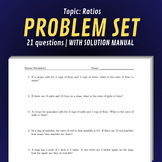 Topic: Ratios | PROBLEM SET w/ SOLUTIONS | For Student Practice!
