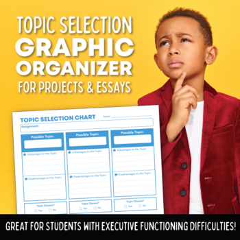 Preview of Topic Selection Graphic Organizer for Projects or Essays