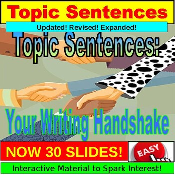 Preview of Topic Sentence: The Writer's Handshake PowerPoint, Google Slides