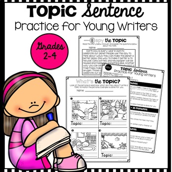 Preview of Topic Sentence Practice and Activities for Young Writers