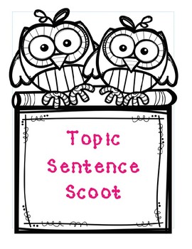 Preview of Topic Sentence Scoot Sample Freebie