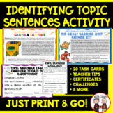 Topic Sentences Activity Set 1