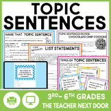 Topic Sentences in Paragraph Writing Activity - How to Wri